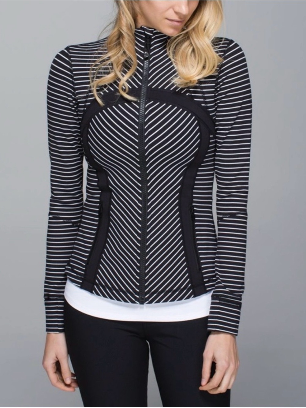 lululemon define Black & White Striped Jacket